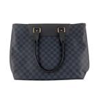 【天白】ルイヴィトン ダミエ コバルト カヴォワヤージュ N41397 トートバッグ ブラック シルバー金具 メンズ 男性 鞄