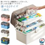 薬箱 大容量 収納ボックス 選べる 2 サイズ 救急箱 車載用救急箱 家庭用 クリア