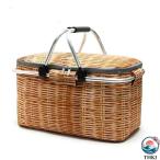 место хранения корзина бамбук . овощи корзина цветок корзина ручной вязки корзина корзина сумка-холодильник THKJ покупки . пикник корзина складной большая вместимость 25Lk регулировка легко 