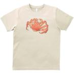タラバガニ 動物・生き物 Tシャツ ライトベージュ