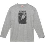 ニック・ロウ Nick Lowe 音楽Tシャツ ロックTシャツ バンドTシャツ 長袖Tシャツ ロングスリーブ グレー