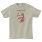 マーヴィン・ゲイ Marvin Gaye　音楽Tシャツ ロックTシャツ バンドTシャツ　シルバーグレー