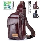 ボディバッグ メンズ 　2way斜め掛け　ショルダーバッグ 自転車　鞄 レザー　ワンショルダー カジュアル 機能性