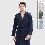 バスローブ　パジャマ　メンズ　メンズパジャマ秋冬ペアパジャマ前開き ルームウエア　ナイトガウン　部屋着　寝間着