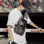 ボディバッグ メンズ 　2way 　斜め掛け　ショルダーバッグ 自転車　鞄 レザー　ワンショルダー カジュアル 機能性