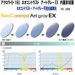 アクロライト160 ネオコントラスト アートグレーEX 可視光線調光 ハイコントラスト 内面非球面 ITO LENS 2枚1組 度なし 度付き 同価格