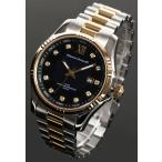 Mauro Jerardi　マウロジェラルディ　ソーラー　メンズ腕時計/ゴールドコンビ　MJ037-2