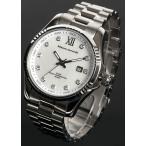 Mauro Jerardi　マウロジェラルディ　ソーラー　メンズ腕時計/ホワイト文字盤　MJ037-3　