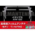 地デジ ワンセグ フルセグ フィルムアンテナ 右2枚 左2枚 4枚 セット イクリプス ECLIPSE 用 AVN-G02 対応 フロントガラス