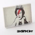 BANKSY CANVAS ART SMALL キャンバス アートファブリックパネル スモール  "Bowie Paint Elizabeth" 31.5cm × 21cm バンクシー 女王陛下 ギフト トラッド