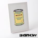 BANKSY CANVAS ART SMALL キャンバス アートファブリックパネル スモール  "Tin Tomato Soup Yellow" 31.5cm × 21cm バンクシー トマト缶 イエロー ギフト