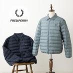 ショッピングリース フレッドペリー パデッドジャケット 中綿ジャケット Fred Perry 襟付き ジャケット ダークネイビー グレー ローレルリース ユニセックス