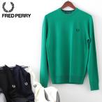 フレッドペリー メンズ セーター メリノウール クルーネック Fred Perry 4色 ブラック ダークカーボン ライトエクルー エレクトリックグリーン