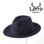 ショッピングハット Laird Hatters メンズ トリルビーハット 英国製 ウールハット フェルトハット レアードハッター Harold Trilby ネイビー レディース