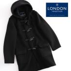 ショッピングダッフルコート LONDON TRADITION DUFFLE COAT ロンドントラディション ダッフルコート マーティン スリム ロング ウール混 ブラック メンズ