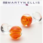 Yahoo! Yahoo!ショッピング(ヤフー ショッピング)Martyn Ellis カフス カフスボタン カフリンクス 男性用 マーティン エリス タンジェリン ガラス