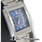 ベンシャーマン メンズ 腕時計 Ben Sherman ディープ ブルー レクタングル アナログ ウォッチ ステンレス スチール ベルト 訳あり アウトレット