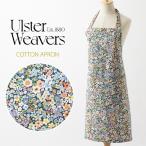 [ фартук Ars ta- we birz Ulster Weavers ] Британия .. поставщик фартук хлопок Confetti Floral маленький цветок темно-синий Cafe чай время 