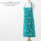 エプロン アルスターウィーバーズ Ulster Weavers 英国王室御用達 Apron レディース カフェ エプロン コットンエプロン ツル 鶴 コットン グリーン