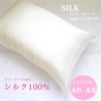 【送料無料】シルク枕カバー 日本製　両面シルク　20匁　シルク100％　美髪　美肌　安眠　抗菌　ウォッシャブル　シルクピローケース　封筒型