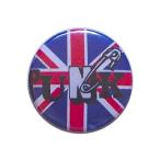 UK Punk ユニオンジャック・パンクロゴ缶バッジ YCB151 London ストリート マーケットから イギリス直輸入