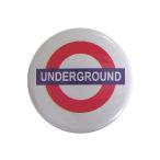Underground アンダー グラウンド 缶バッジ YCB19 London ストリート マーケットから イギリス直輸入