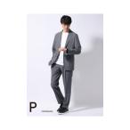 【スーツスクエア】WEB限定 PERFORMANCE SUIT ジャケット&パンツ&Tシャツセットアップ 裾上げ済み グレー系