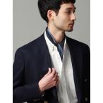 ショッピングスカーフ 【スーツスクエア】バイカラースカーフ Dimaglia Cravatte シルク 無地 ネイビー