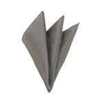 [ костюм квадратное ] двусторонний одноцветный × точка шелк pocket square серый 