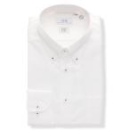ショッピングワイシャツ 4点で36％オフ【スーツスクエア】メンズ ワイシャツ 長袖 形態安定 ストレッチ RENU ボタンダウンカラー FIT ドレスシャツ ホワイト