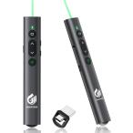 AMERTEER лазерная указка зеленый 071Green[Type-C/USB-A в одном корпусе ресивер встроенный *Mac/PC соответствует ] беспроводной pre zen дистанционный пульт зеленый Laser установка PSC засвидетельствование завершено 