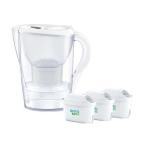 BRITA PFAS PFOS ブリタ ポット型浄水器 2.4L マレーラ カートリッジ マクストラプロ セット ホワイト