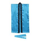 アーテック ArTec ソフトサテンロングハッピ J 青 ( ハチマキ付 ) キッズ ダンス よさこい 衣装 応援 発表会 ハッピ 体育祭 紫襟