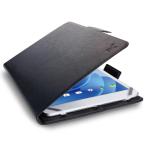 エレコム TB-08UHGFLBK タブレット 汎用 ケース 7?8.4インチ 薄型 フリーアングル ハンドベルト タブレットケース 手帳型