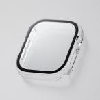 ショッピングアップルウォッチ カバー エレコム AW-24AFCGOCR アップルウォッチ カバー Apple Watch Series 10 [ 46mm ] フルカバー ゴリラガラス 表面硬度10H 全面保護 指紋防止