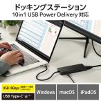 エレコム DST-100BPBK Type-Cドッキングステーション USB PD対応 USB-A×4 USB-C×2 HDMI(4K60Hz) SD+microSD LAN ブラック