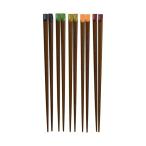 イシダ 来客用箸 23cm 5膳 天平カラー 割り箸 生活 掃除