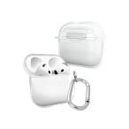 シズカウィル AirPods 4 クリアケース 透明 クリア ケース カバー カラビナ付 C03 shizukawill