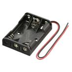 オーム電機 KIT-UM4X3 工作・ホビー用 電池ケース (単4×3個用/直列4.5V用/ブラック)
