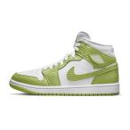 Jordan バッシュ スニーカー シューズ ビビッドグリーンパイソン  エアジョーダン ジョーダン Wmns Air Jordan 1 Mid SE