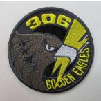 [ бесплатная доставка ] собственный .. нашивка авиация собственный .. no. 306 полет .(F-15) 306TFS GOLDEN EAGLES JASDF patch вышивка нашивка 