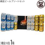 3種飲み比べ16缶セット　網走ビール 350ml 16缶詰合せ 流氷ドラフト6缶 ABASHIRI White Ale ABASHIRI Golden Ale 各5缶
