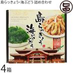 沖縄おつまみ 島らっきょう・海ぶどう 詰め合わせ×4箱 沖縄