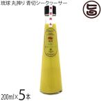 琉球 丸搾り 青切シークヮーサー 200ml×5本 テクノグリーン 沖縄