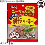ユーちゃん珍味シリーズ 砂肝ジャーキー 唐辛子味 40g×4袋 はると 沖縄