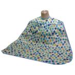 竹虎　食事用エプロン　ソフラピレンエプロン しずく　ポケット付　102250・ブルー