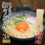 Yahoo! Yahoo!ショッピング(ヤフー ショッピング)うどん 生麺 （細うどん）ストレートだし付き 3食セット