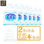 天然 温泉水 美豊泉 2L 12本 ミネラルウォーター 天然有機ゲルマニウム 化粧水 軟水 アルカリ性 プレゼント 梅研本舗 UMEKEN HONPO