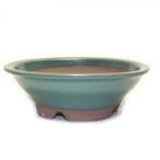  бонсай горшок 5 номер круг .. горшок зеленый цвет Oribe . 4 день город Banko .. type керамика примерно 17.5 см . дерево маленький товар маленький цветочный горшок мох модный 