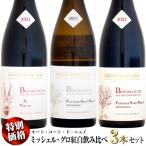 【クール配送】【特別価格】ドメーヌ・ミシェル・グロ オート・コート・ド・ニュイ 紅白ワイン 飲み比べ 3本セット (ワインセット)